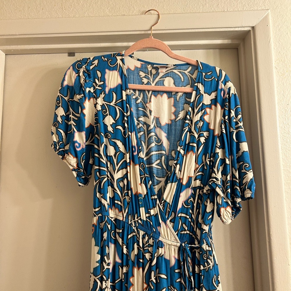 Knox Rose Blue Floral Maxi Dress